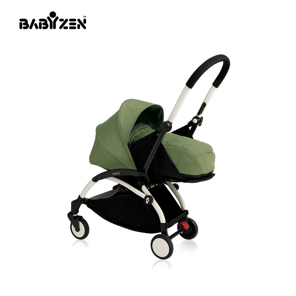 Bộ màn chụp và đệm xe đẩy YOYO 0+ Xanh Mint Babyzen