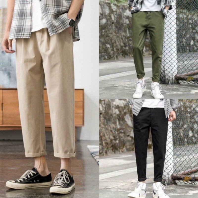 Quần Baggy unisex nam nữ chất kaki, ống suông thời trang teen