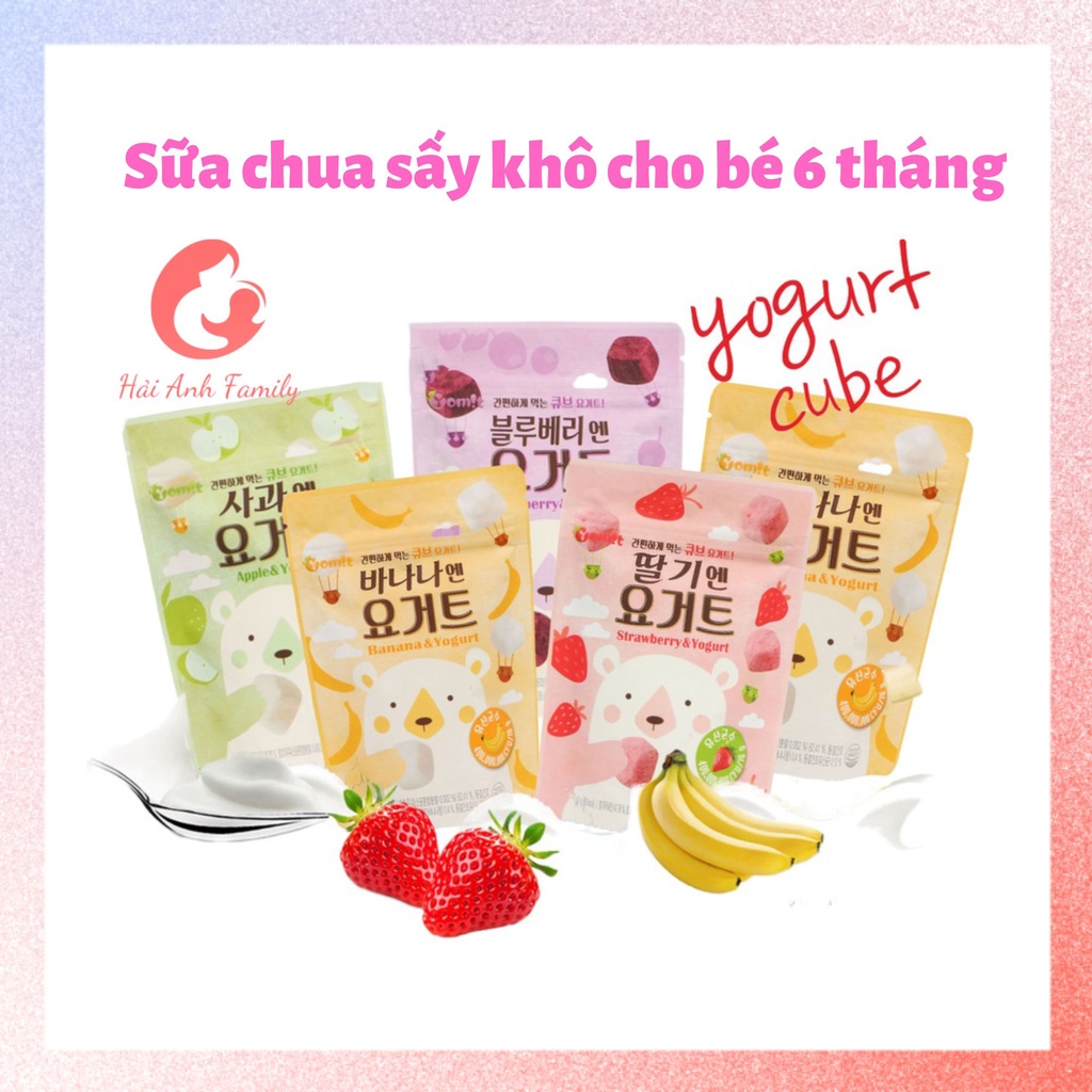 Sữa chua khô sấy lạnh Yomit cho bé ăn dặm từ 6 tháng tuổi 16g