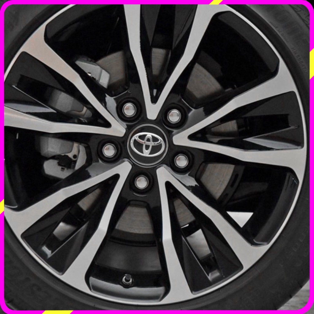 Logo chụp mâm, ốp vành la zăng bánh xe ô tô Toyota, đường kính 62MM, 60MM và 53MM