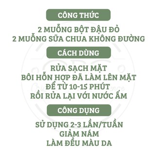 Bột đậu đỏ 100gr nguyên chất OBC