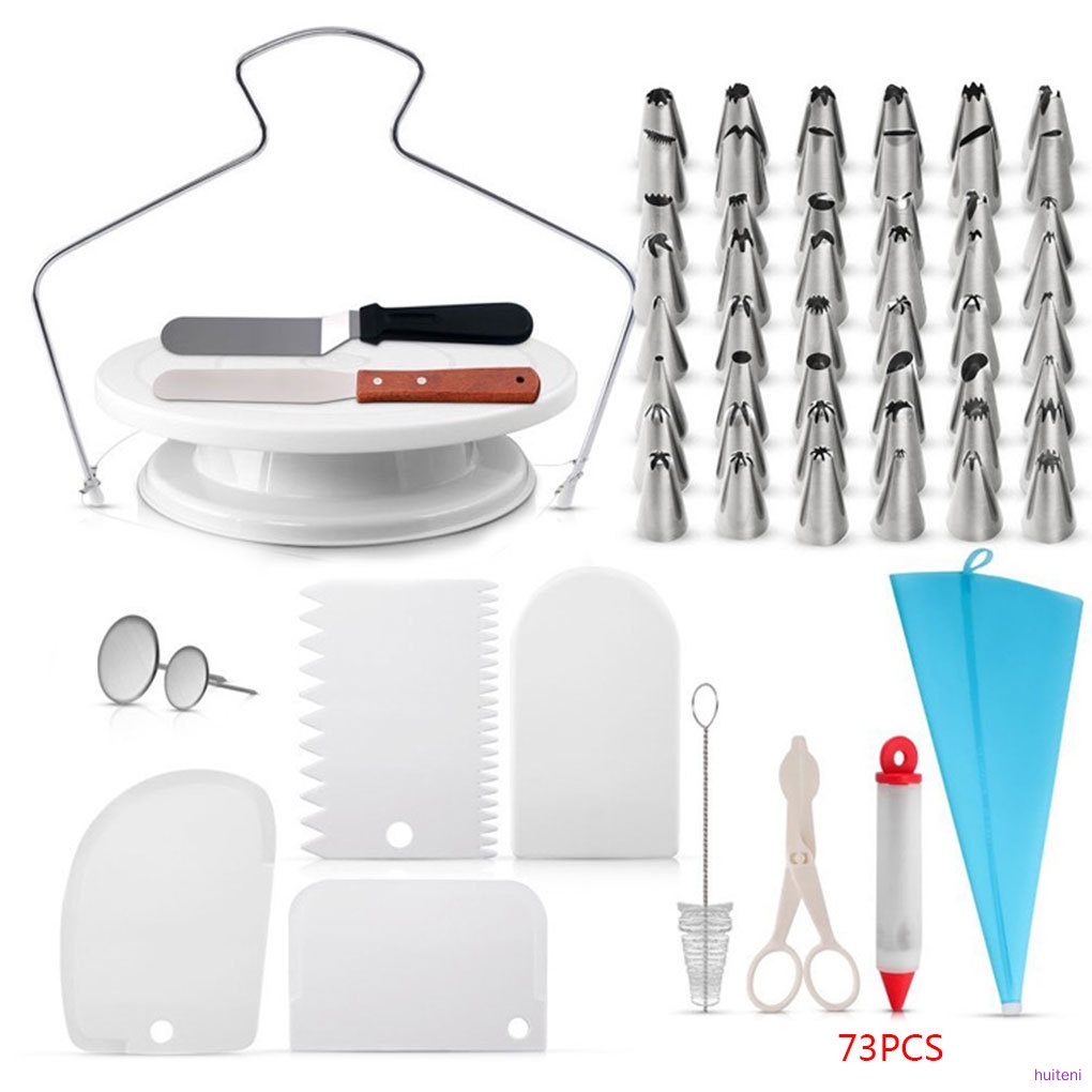 Bộ 73 Dụng Cụ Hỗ Trợ Trang Trí Bánh Kem