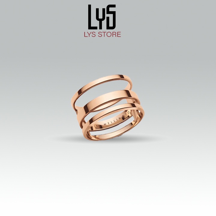 Nhẫn D. W Elan Triad Ring Rose Gold D W Hàng Chính Hãng Full Box