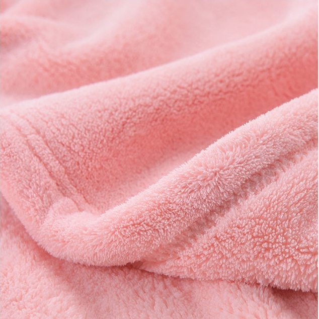 Khăn Choàng Tắm Vải Cotton Lông Cừu San Hô Mềm Mại Thấm Hút Tốt Dành Cho Bé Sơ Sinh