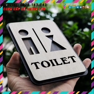Tranh gỗ treo tường - Bảng toilet, phòng vệ sinh,WC F03 -CRN -01