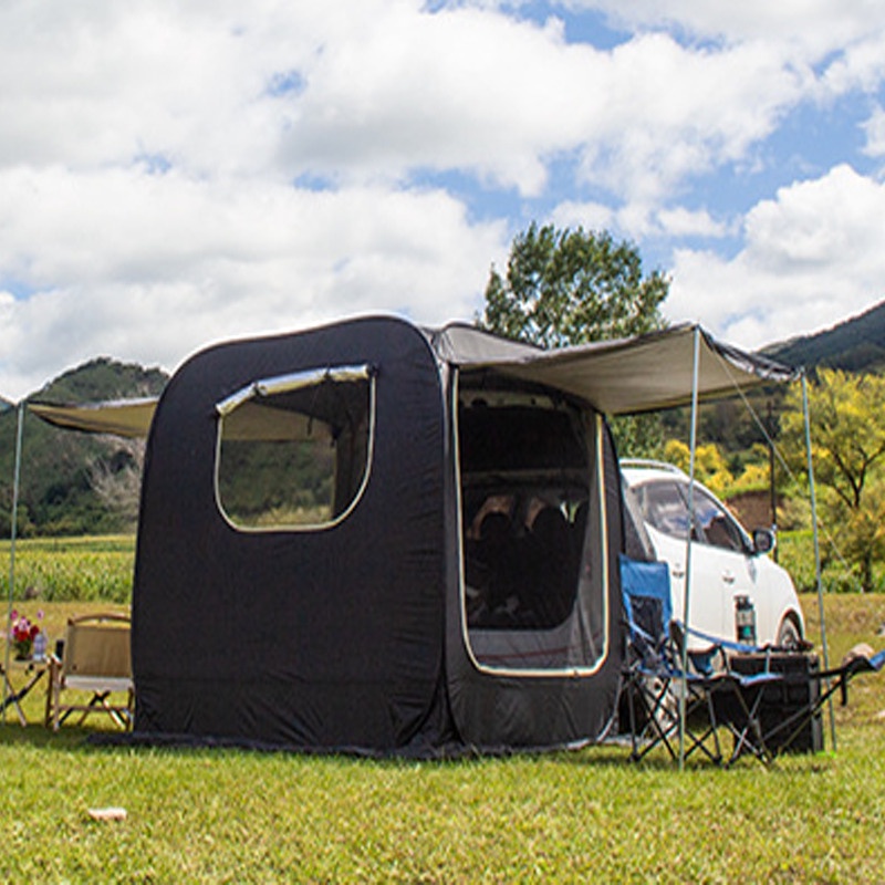 Ready Stock Lều Sau Xe Cắm Trại Ngoài Trời Thích Hợp Cho Lều Ô Tô Tự Lái Suv 200x200cm