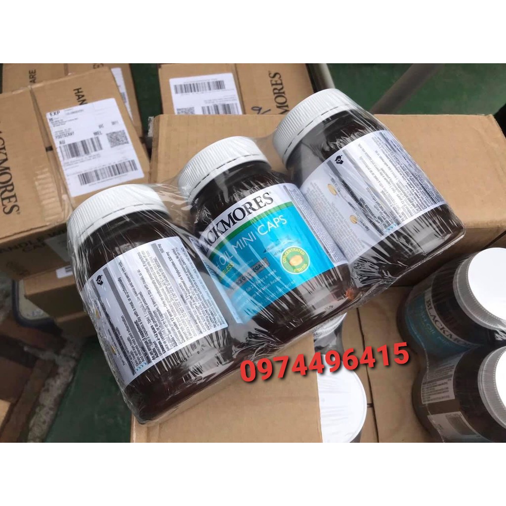 Dầu Cá Không Mùi Blackmores Odourless Fish Oil 1000 Mini Capsules  400 viên