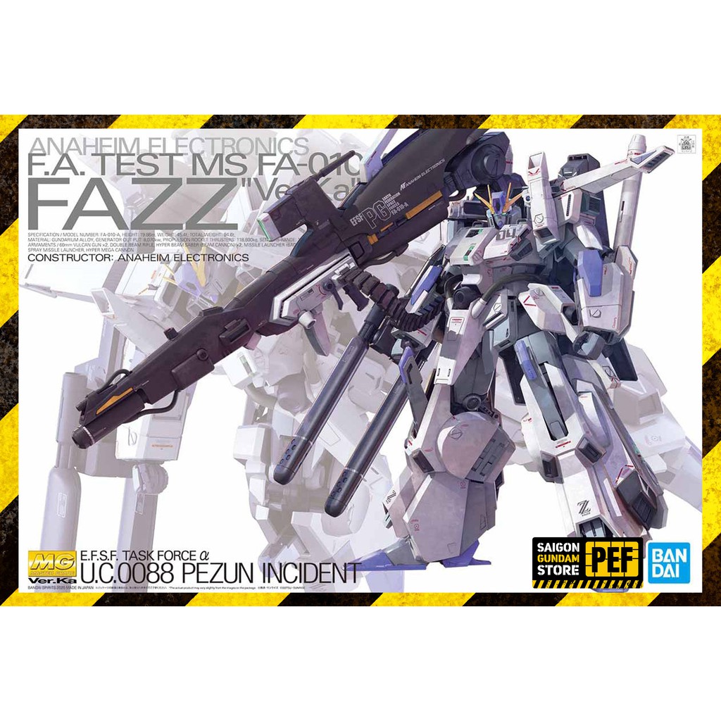 MÔ HÌNH LẮP RÁP GUNDAM BANDAI MG FAZZ VER KA