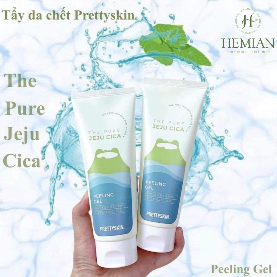 Tẩy Da Chết Rau Má PEELING GEL PRETTYSKIN, Sáng Da, Giảm Mụn Đầu Đen Hiệu Qủa - 150ml
