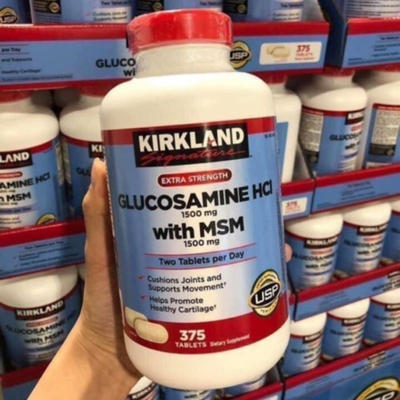 Viên uống bổ khớp Glucosamin Kirkland Signature 375 viên