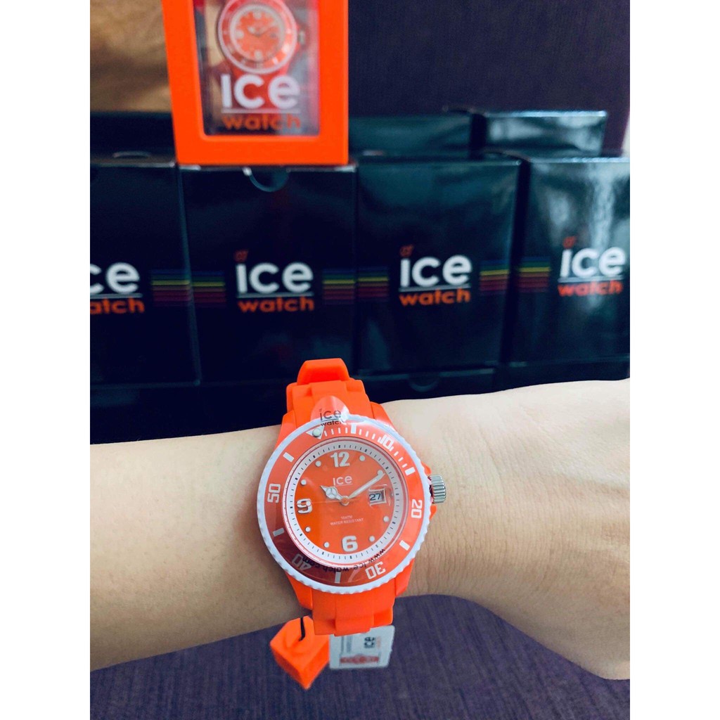 ICEWATCH - Sunshine Neon Orange Silicone Ladies Watch SUN.NOE.S.S.13(Đồng hồ nữ)