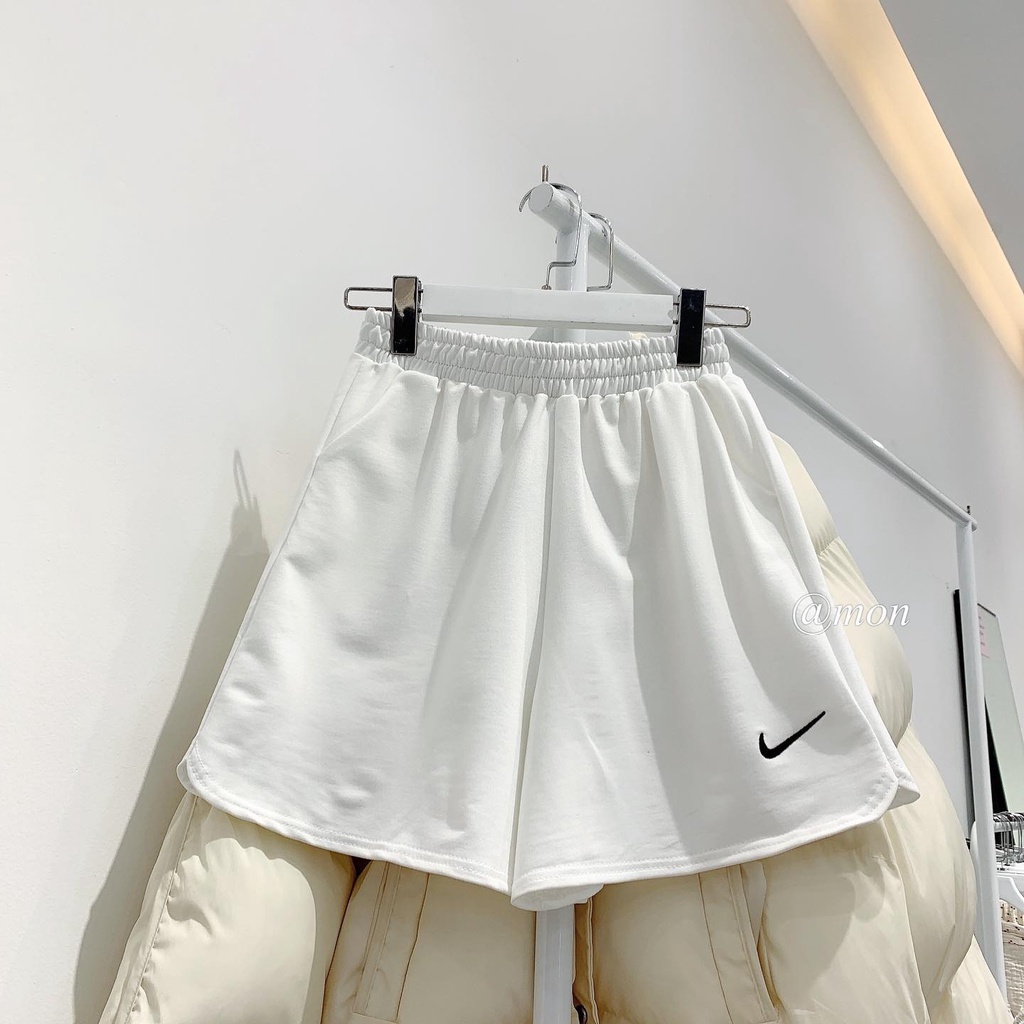 2101637 Quần short nỉ ulzzang - quần short da cá thêu hình 3 màu freesize | BigBuy360 - bigbuy360.vn