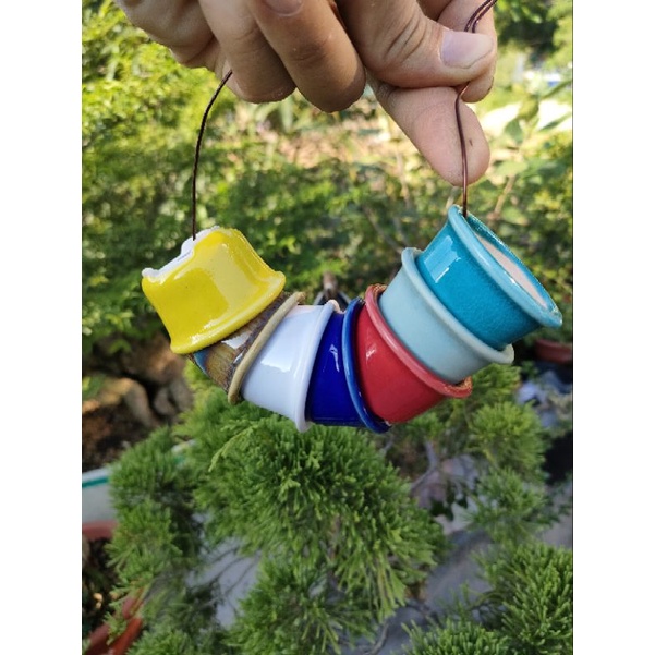 Bộ chậu tàu siêu mini tráng men
