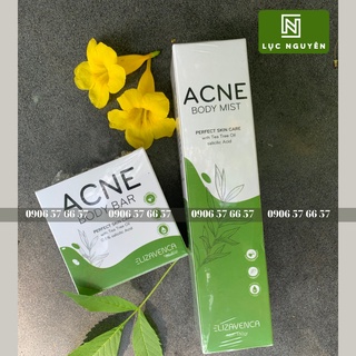 Combo xà phòng + xịt mụn lưng elizavenca