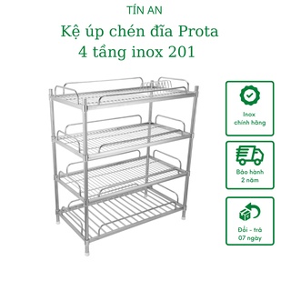 Kệ inox úp chén dĩa Prota 4 tầng lắp ráp
