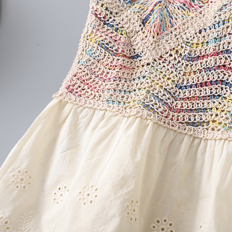 Áo Croptop Dệt Kim Sát Nách Cổ Tròn Phối Ren Rỗng Thời Trang Cho Nữ