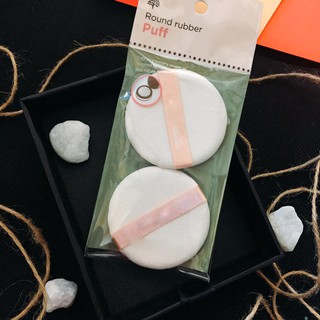 Set Bông phấn nước Round flocked Puff