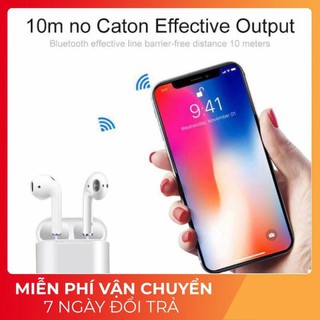 [ GIÁ HUỶ DIỆT] Tai Nghe Bluetooth 5.0 i12 TWS [CẢM ỨNG VÂN TAY] (Màu trắng)