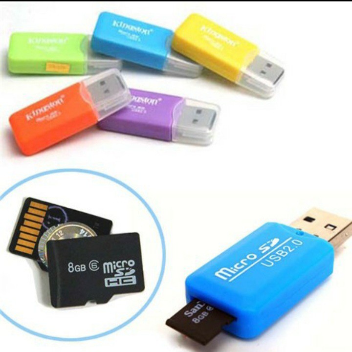 ĐẦU ĐỌC THẺ NHỚ MICRO SD MINI TIỆN DỤNG 2.0 +ÁO THẺ