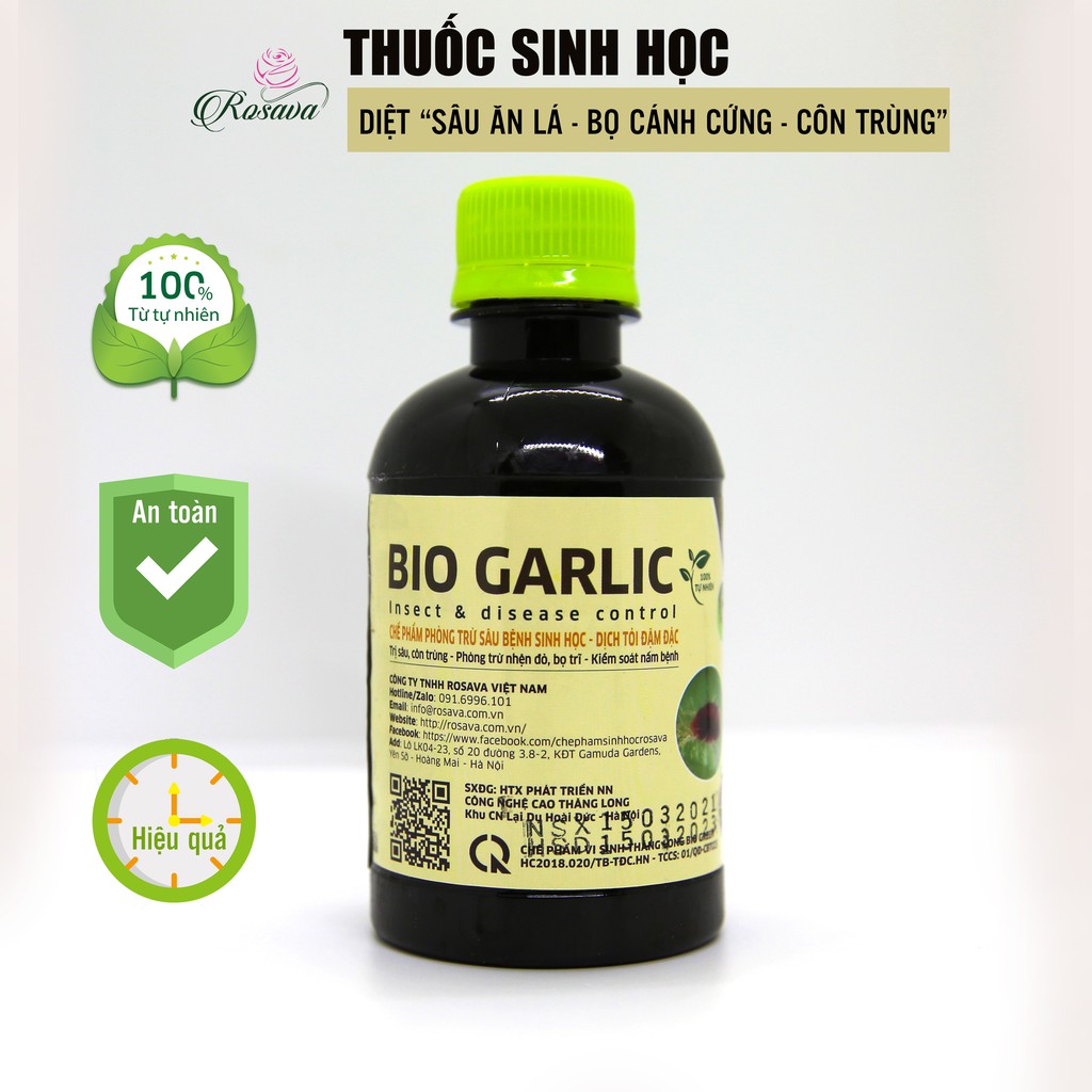 Bio Garlic đánh bay sâu côn trùng: bọ trĩ, nhện đỏ, sâu ăn lá,...