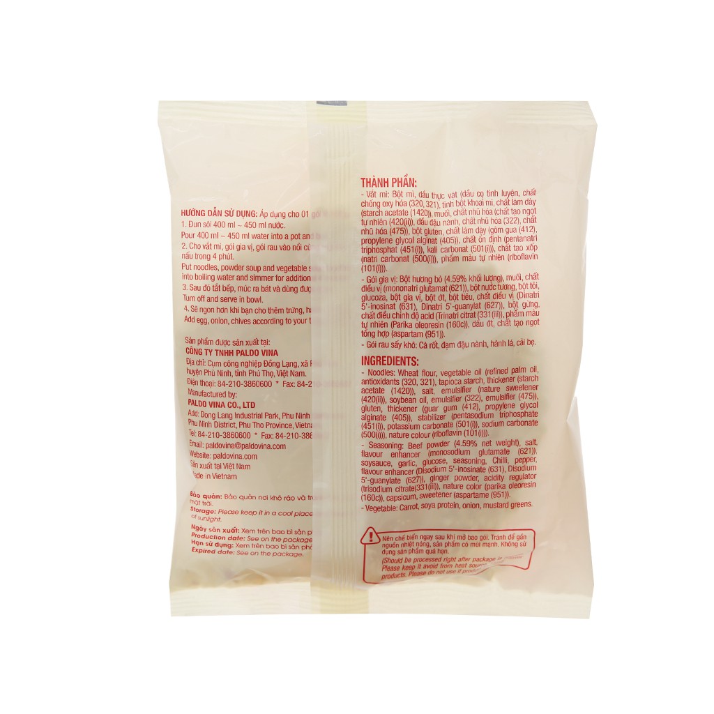 Combo 5 Gói Mì Koreno Jumbo Hàn Quốc Gói 100G .