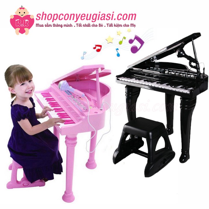 Đàn Piano Cổ Điển Kèm Micro Đồ Chơi Cho Bé Winfun