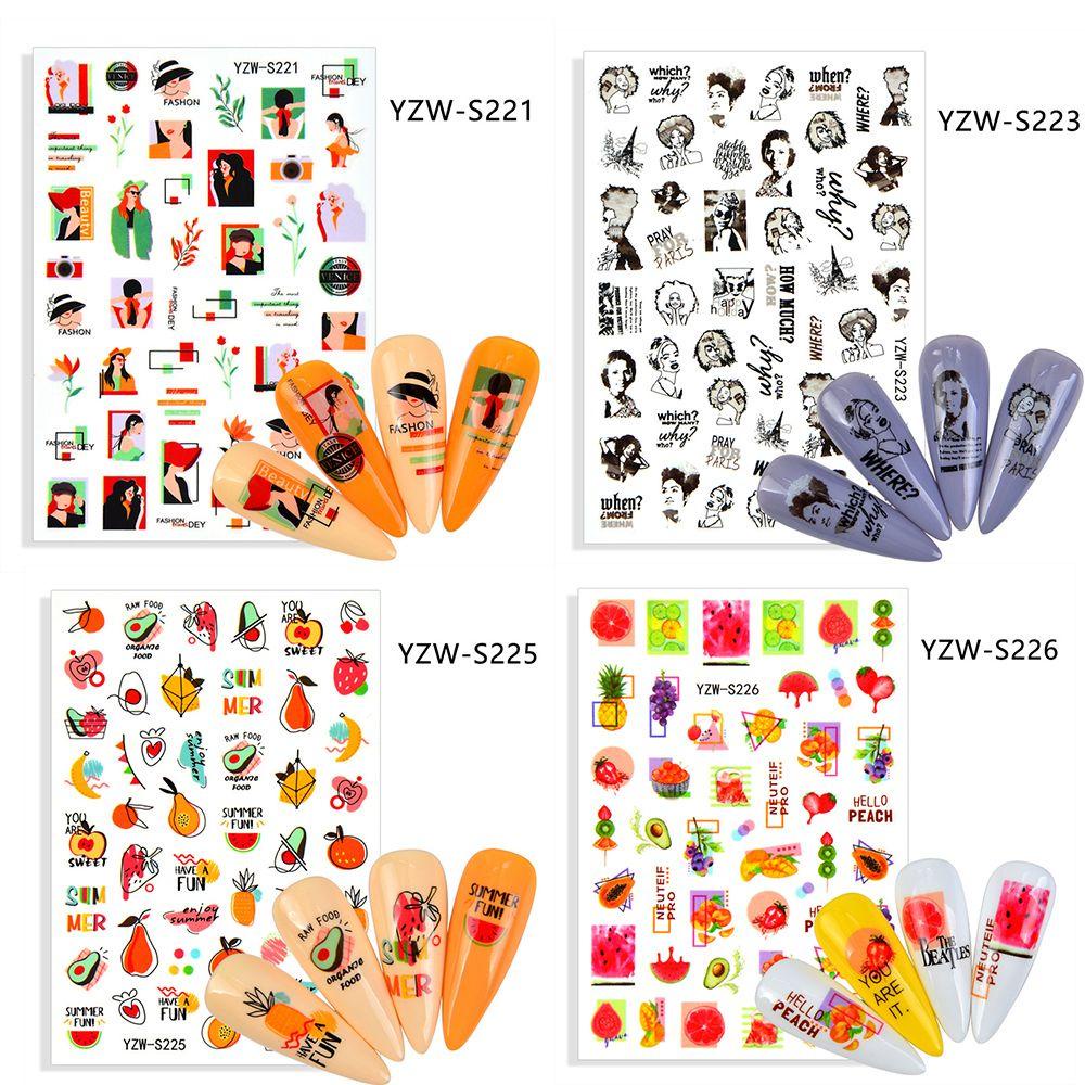 Hình Dán Trang Trí Móng Tay Hình Quả Cam Chanh Xinh Xắn