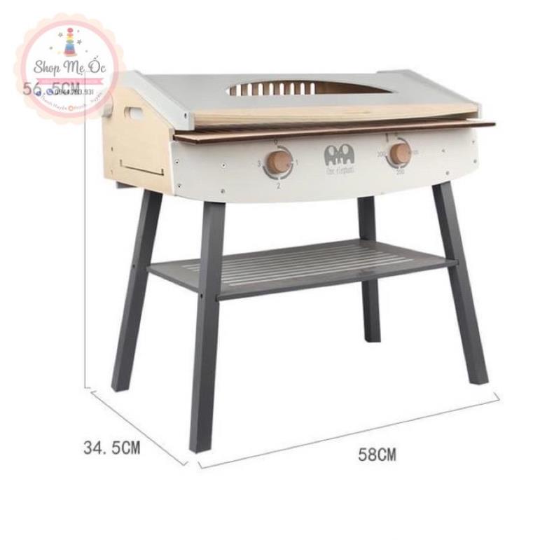 Đồ chơi gỗ - Bếp nướng BBQ đứng cao 80cm - Hàng có sẵn