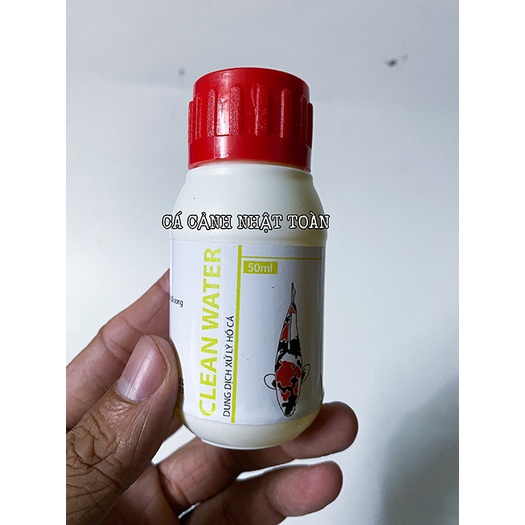 CLEAN WTAER KHỬ CLO, GIẢI ĐỘC NƯỚC, GIẢM BỌT NHỚT CHO BỂ CÁ CẢNH ACPHARNO 100ML