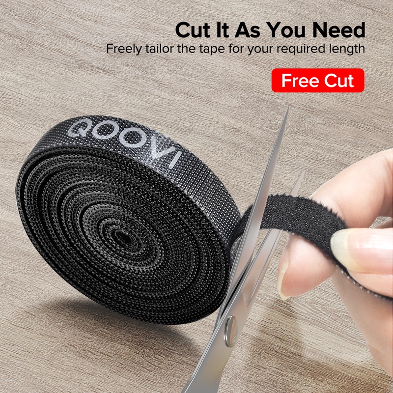 Giá đỡ cuộn dây cáp tai nghe/ chuột usb QOOVI dài 5m tiện dụng