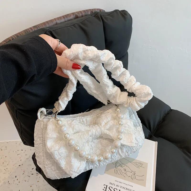 Túi xách cói IELGY với dây chuỗi xích acrylic đeo vai thời trang dành cho nữ