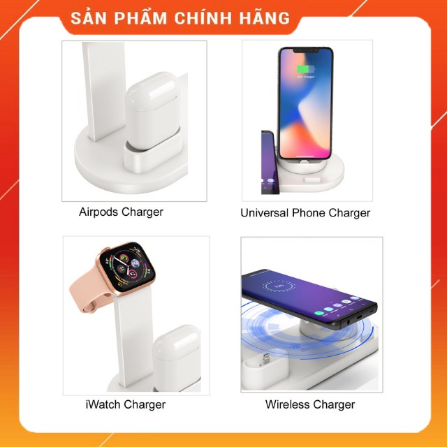 [ Quà Tặng Hấp Dẫn ] Dây Sạc Đế Sạc Điện Thoại Iphone Sạc Nhanh Không Dây Sạc Smart Watch Air Pod