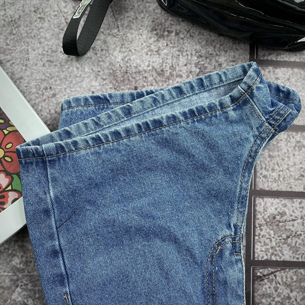 Quần Short Jean Nữ Lai Cuôn Trơn Basic Phong Cách Trẻ Trung Năng Động 3 Màu | BigBuy360 - bigbuy360.vn