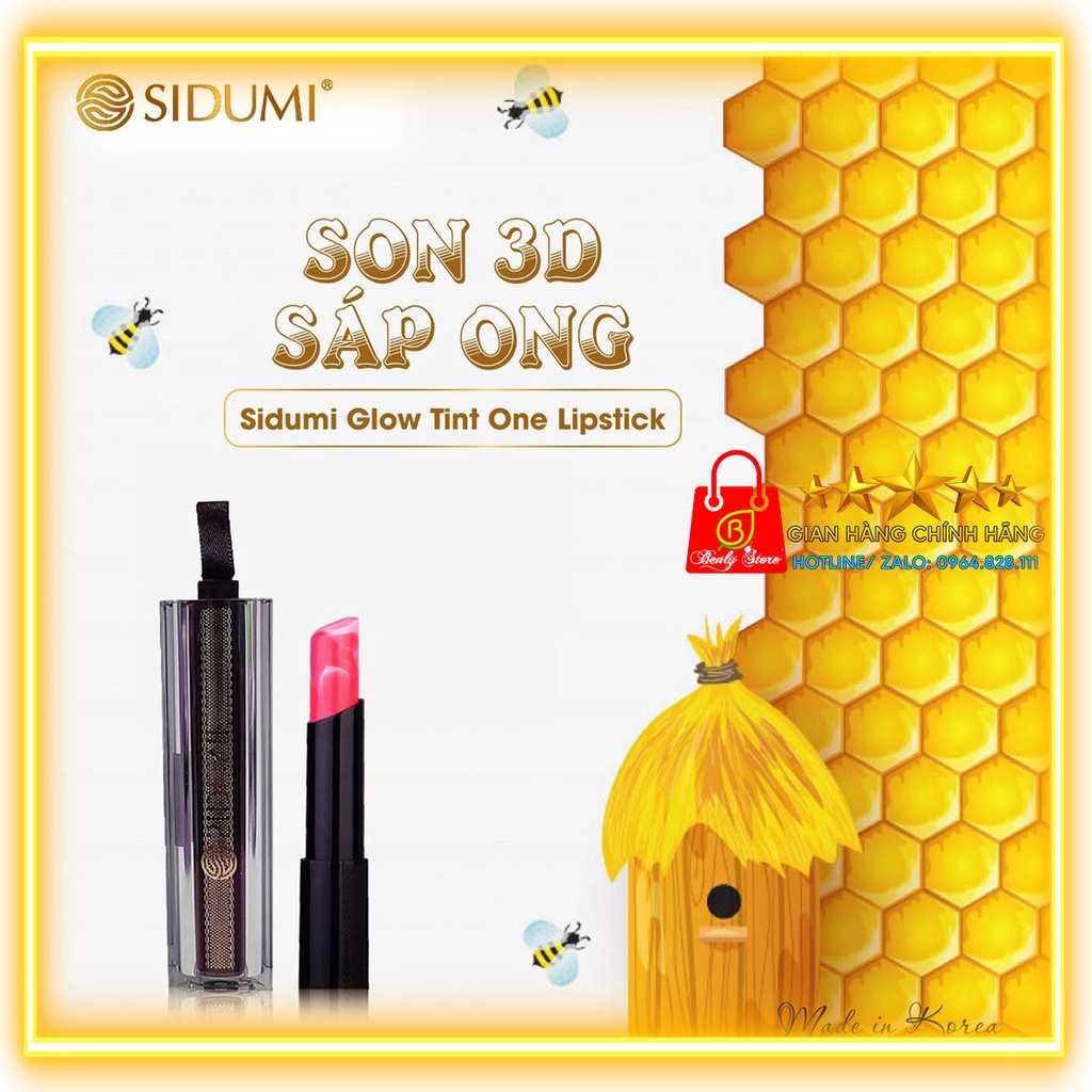 Son dưỡng ẩm môi khô, chống thâm môi sáp ong 3D làm mềm môi - Hàn Quốc