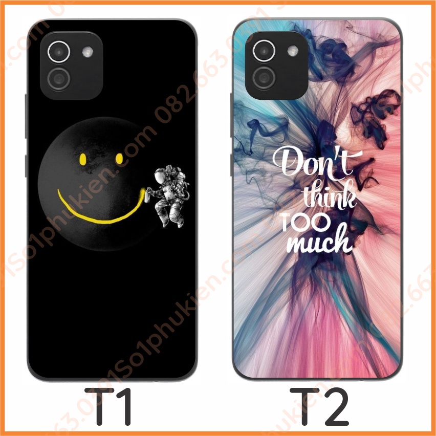 Ốp kính samsung a03 hình vũ trụ, ngân hà, sắc nét