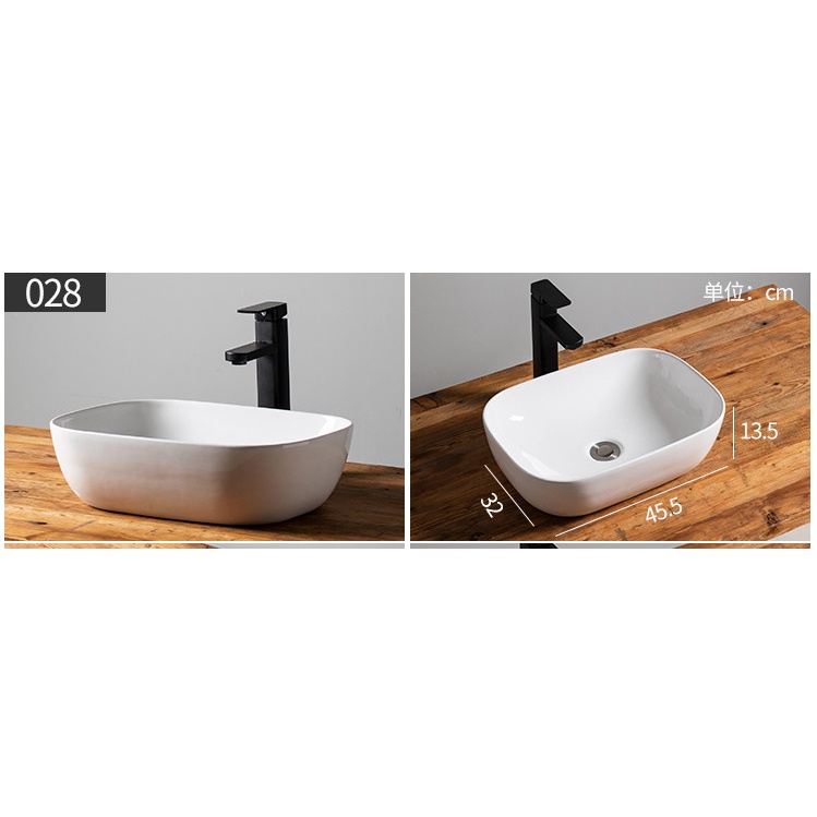 LAVABO BO GÓC TRẮNG