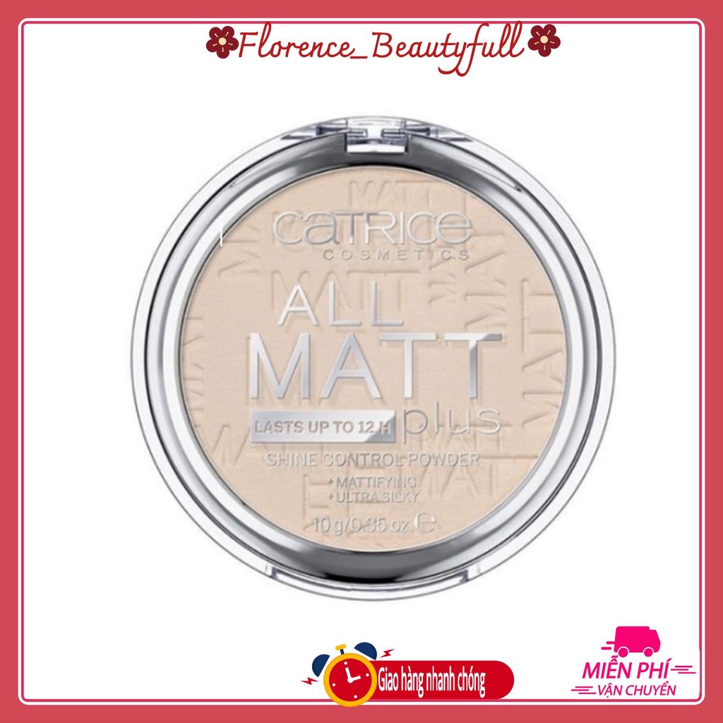 Phấn Phủ Kiềm Dầu Hoàn Hảo Catrice All Matt Plus Shine Control Powder 10g #010 Trasparent