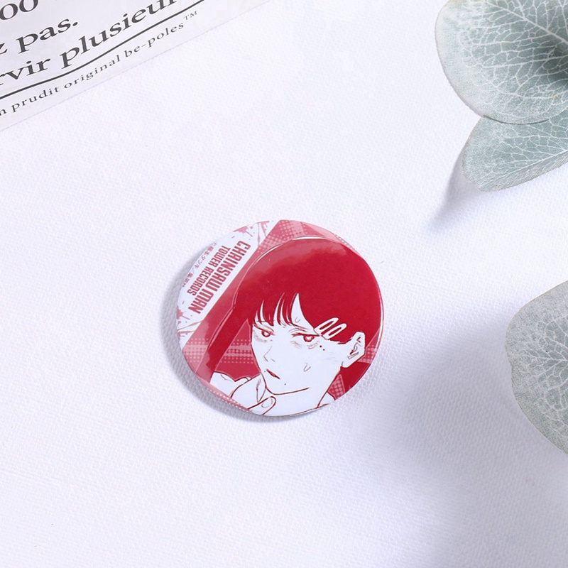 Ygt Huy Hiệu Cài Áo Hình Nhân Vật Hoạt Hình Chainsaw Man Pochita Makima Tráng Men