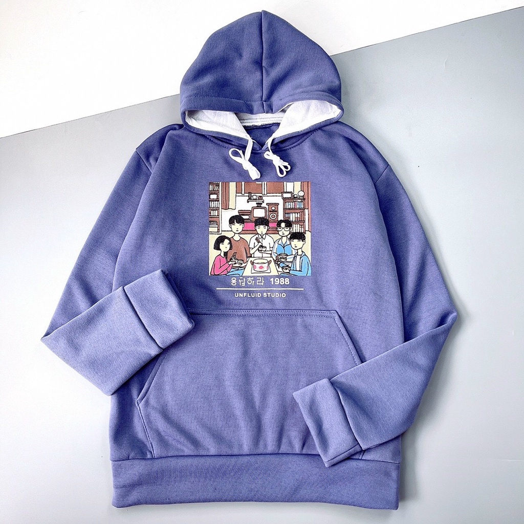Áo hoodie nỉ Unfluid gia đình Family Reply 1988 phong cách thời trang unisex thu đông TD store