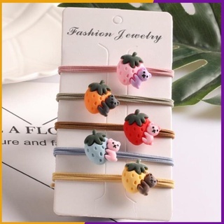 🔥giá tốt🔥 dây buộc tóc hình trái dâu và gấu con dễ thương