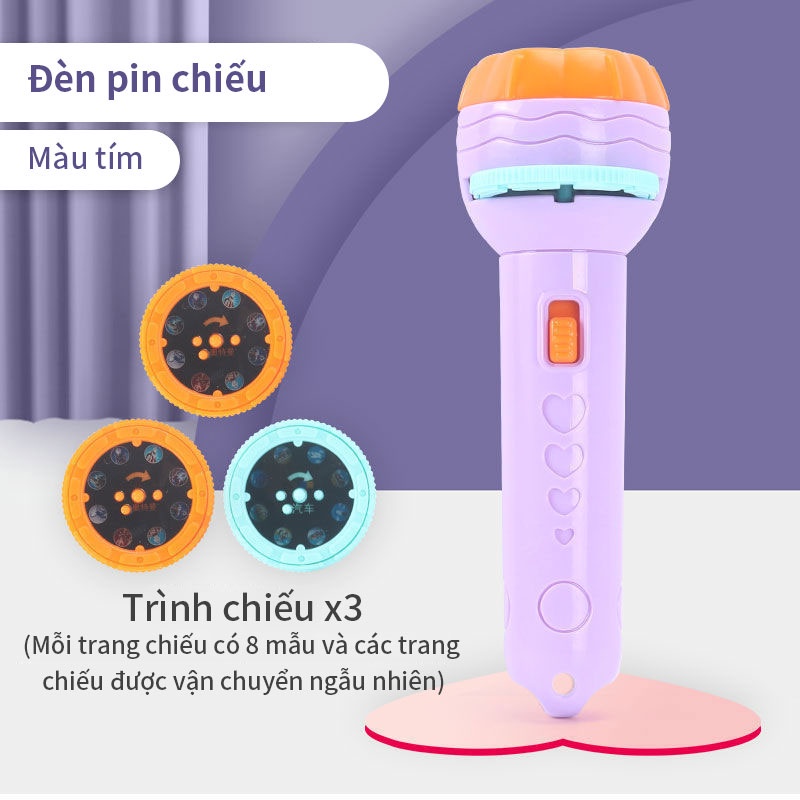 Đồ chơi cho bé đèn pin chiếu 24 hình nhiều chủ đề cho bé 2 3 4 5 6 tuổi dochoigo.vn