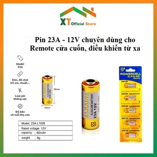 Pin Tiểu 12V 23A Dùng Cho Remote RF, pin kiềm ALKALINE Điều Khiển Cửa Cuốn,quạt,Khóa Xe Máy,đồ chơi