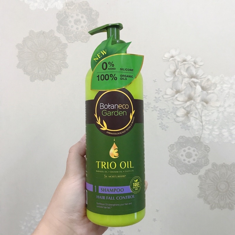 Dầu Gội Botaneco Garden Trio Oil Shampoo Hair Fall Control Ngăn Rụng Tóc 500ml