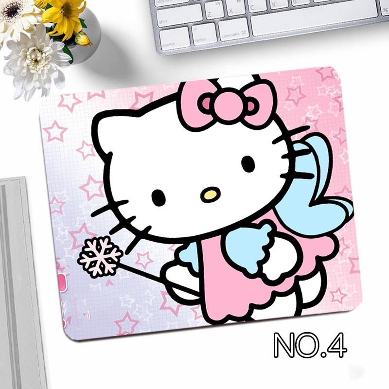Miếng Lót Chuột Chống Trượt In Hình Hello Kitty
