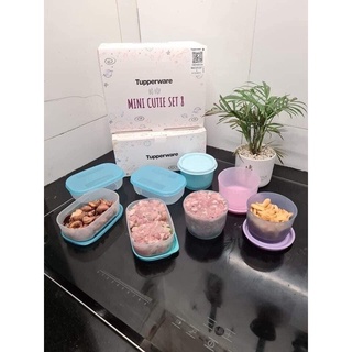 Tupperware set hộp đựng thức ăn cho bé Colorful Small Saver / Mini Cutie / Mini Rectangular