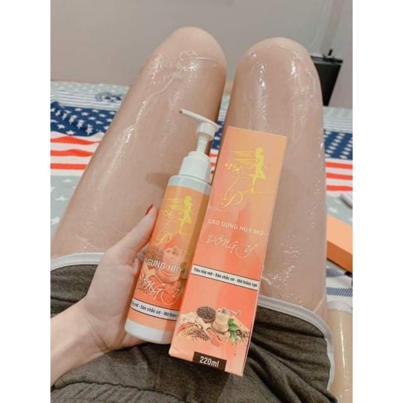 [TẶNG NILONG +THƯỚC DÂY] Gel tan mỡ, Cao gừng hủy mỡ Đông y giảm mỡ bụng dùng cho toàn thân - Loại bỏ thâm rạn da