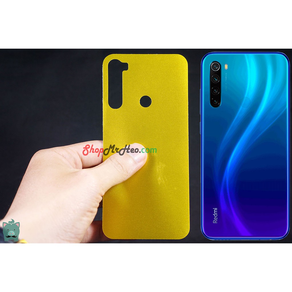 Skin Dán Mặt Sau Lưng Vân Nhôm Xiaomi Redmi 8 - Redmi Note 8 - Note 8 Pro