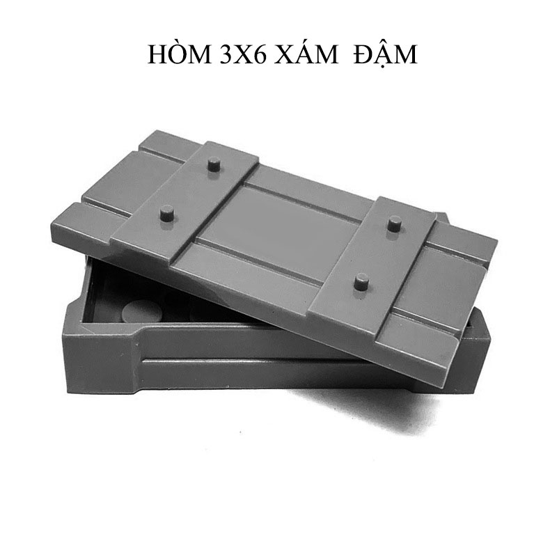 Đồ chơi lắp ráp swat army, mô hình lắp ghép quân sự - Thùng đựng vũ khí chiến lược