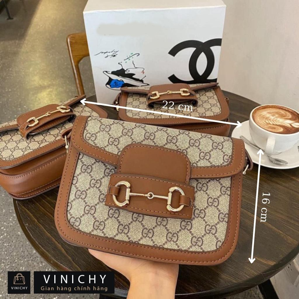 Túi xách nữ đeo chéo, túi đi chơi, đi học VINICHY, da cao cấp size 24cm HA079