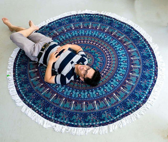 [ cao cấp ] Khăn trang trí HANDMADE Ấn Độ 100% cotton Mandala Tapestry chất lượng